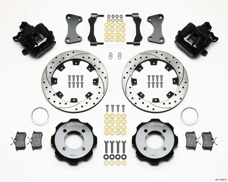 Wilwood Kombinations-Parkbremse hinten Kit 11,75 Zoll gebohrt 2011 Fiesta hinten