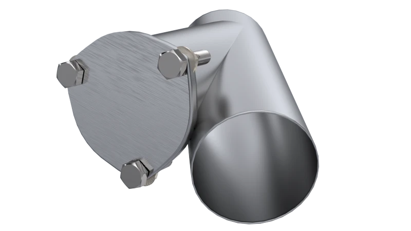 QTP 4in Weld-On QTEC Exhaust Cutout Y-Pipe