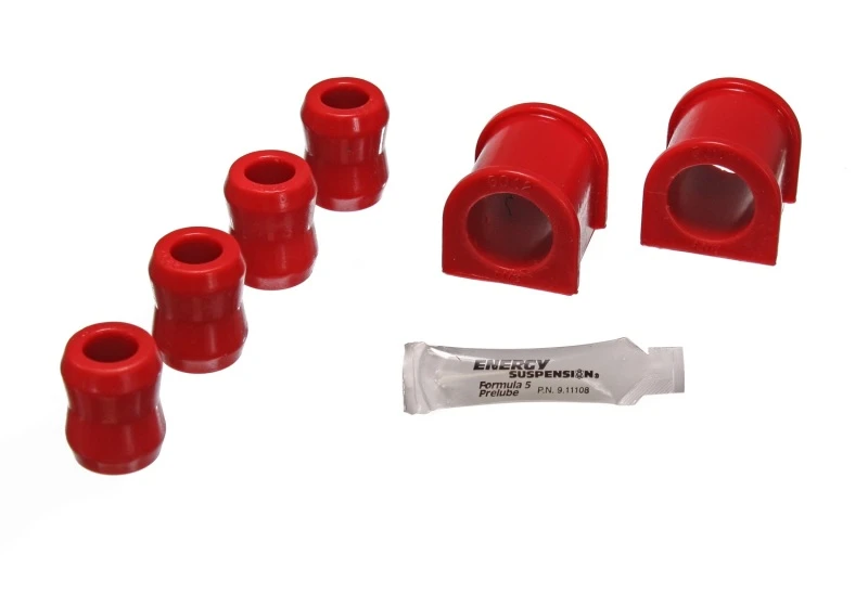 Energy Suspension 87-96 Jeep Wrangler YJ Rote Vordere 1-1/8-Zoll-Stabilisator-Buchsen-Set mit End-Link-Buchsen