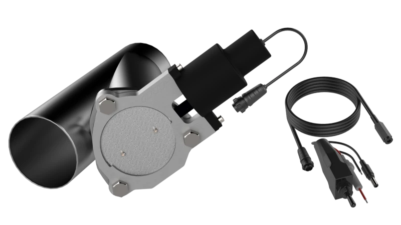 QTP 3.5in Bolt-On QTEC Electric Cutout Valve - Single