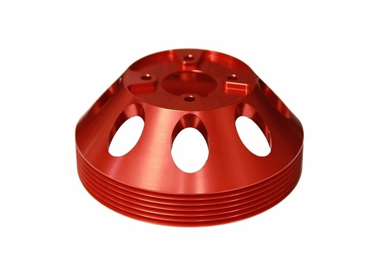 Torque Solution Leichtlauf-Wasserpumpe-Riemenscheibe (Rot) für Hyundai Genesis Coupe 3.8 2010+