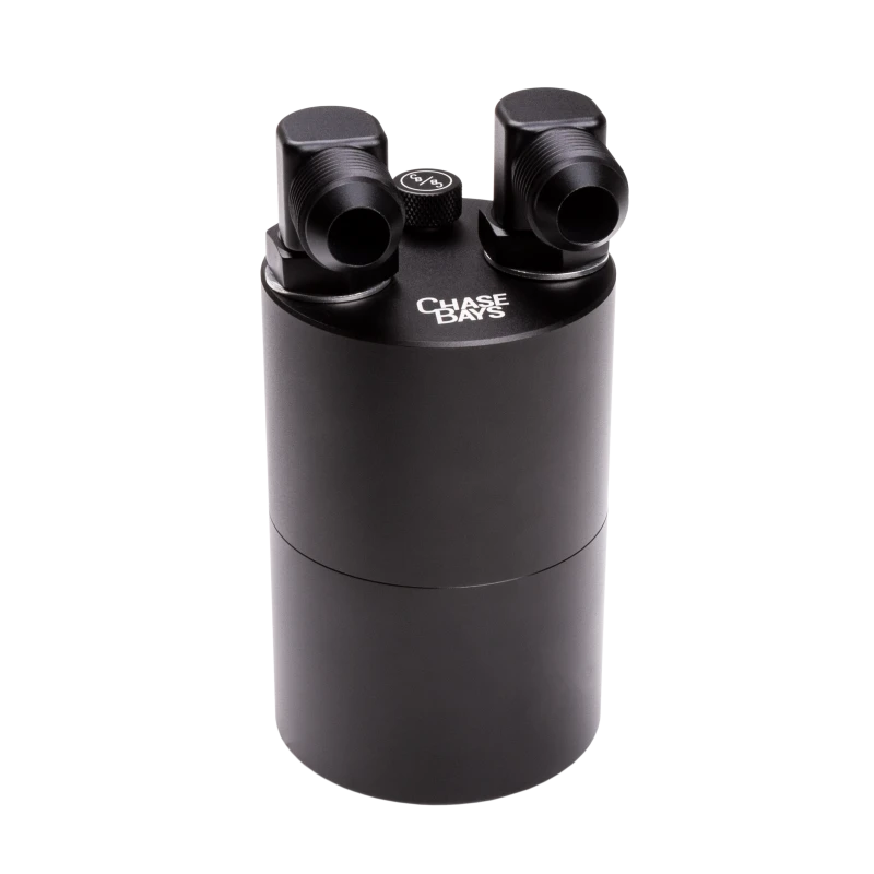 Chase Bays -10AN 90 Deg Elbow Inlet and Outlet Oil Catch Can