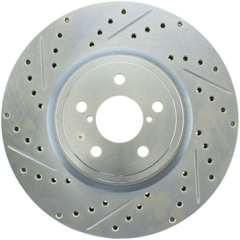 StopTech Select Sport Drilled & Slotted Rotor - Right for 05-14 Subaru Legacy