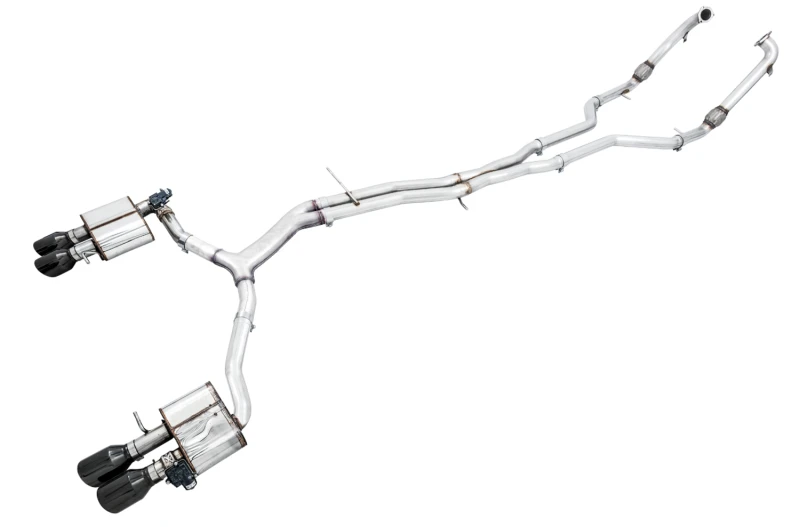 AWE Tuning Audi B9 S5 Sportback SwitchPath Auspuff - Non-Resonated (Schwarze 102mm Endrohre)