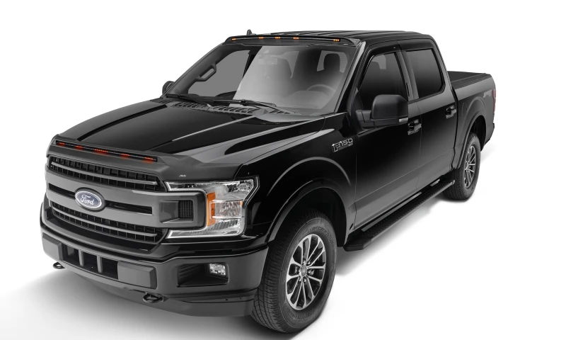 AVS 15-20 Ford F-150 (ohne Raptor) Low Profile Aeroskin Lightshield Pro - Schwarz