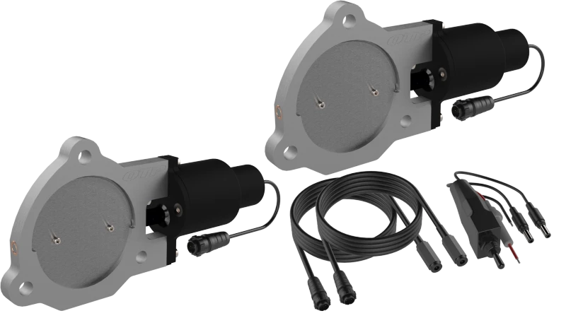 QTP 3.5in Bolt-On QTEC Dual Electric Cutout Valves - Pair