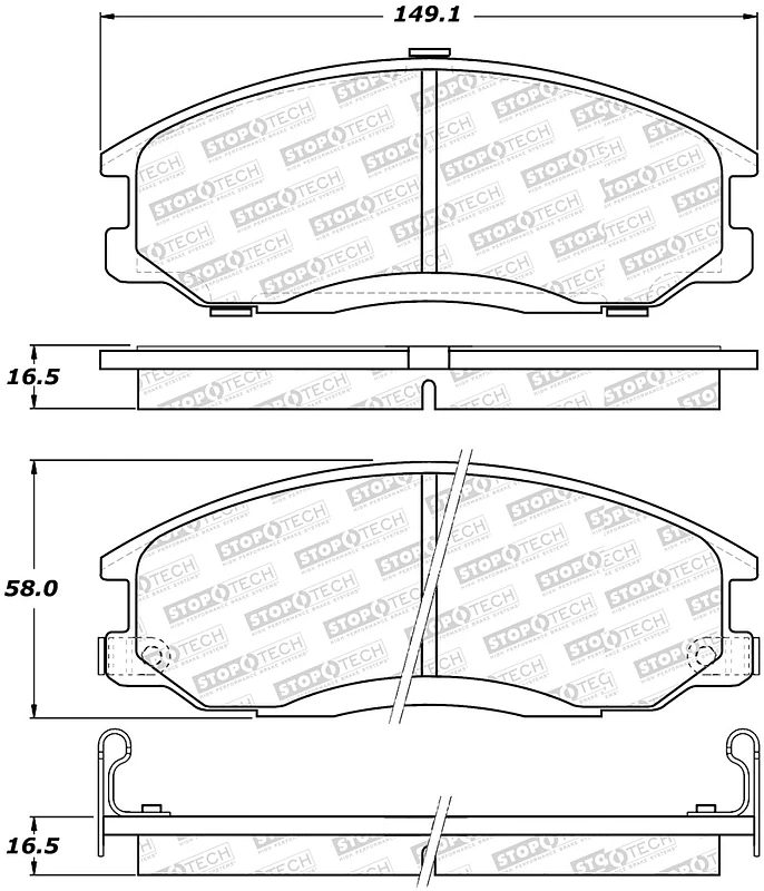 StopTech Street Select Brake Pads