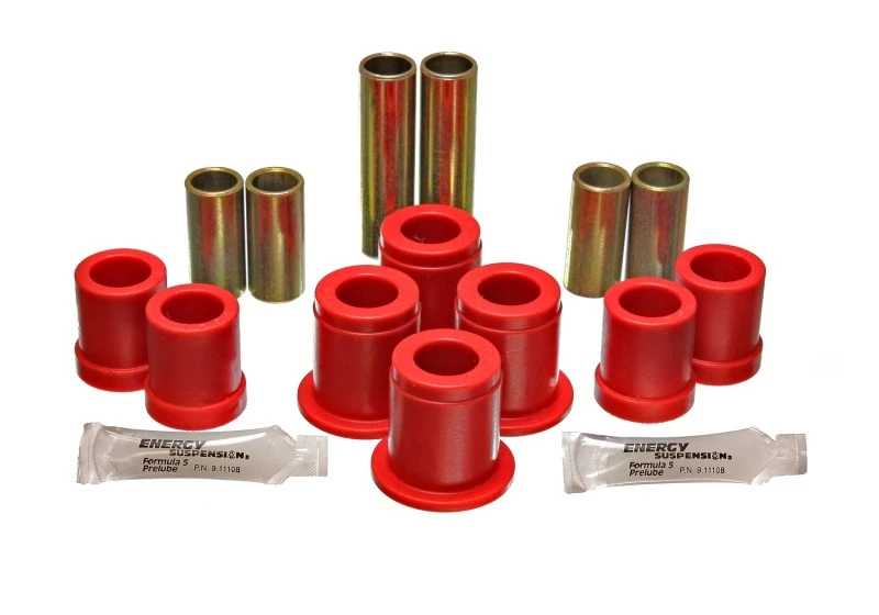 Energie-Suspension 1980-86 Nissan 720 Truck 2WD/4WD Rote Vorderachslenker-Buchsen-Set