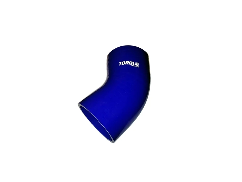 Torque Solution 45 Grad Silikon-Elbow: 2,75 Zoll Blau Universal