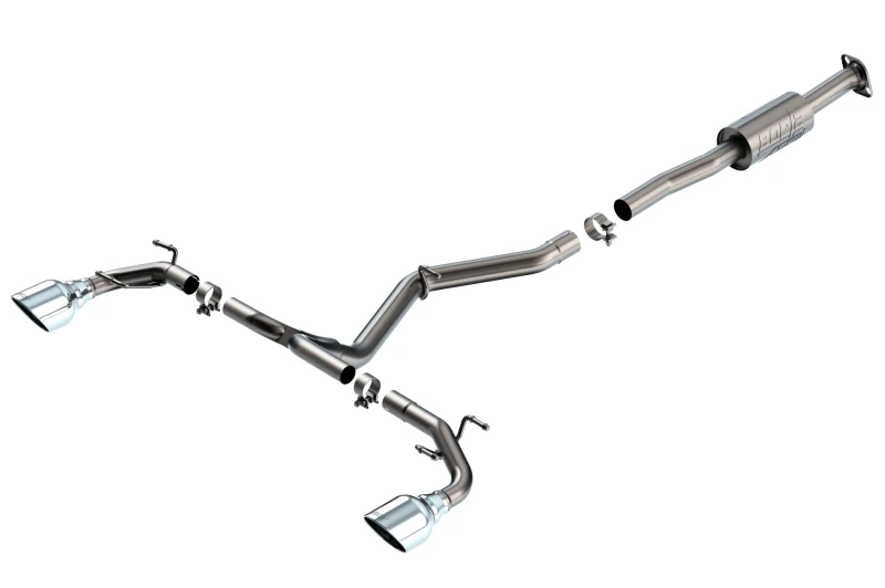 Borla ATAK Kat-Back-Auspuffanlage - Polierte Endrohre für 22-23 Subaru BRZ/Toyota GR86 2.4L RWD AT/MT