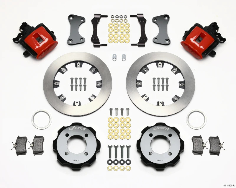 Wilwood Kombinations-Handbremse Hinten Kit 11,75 Zoll Rot 2011 Fiesta Hinten
