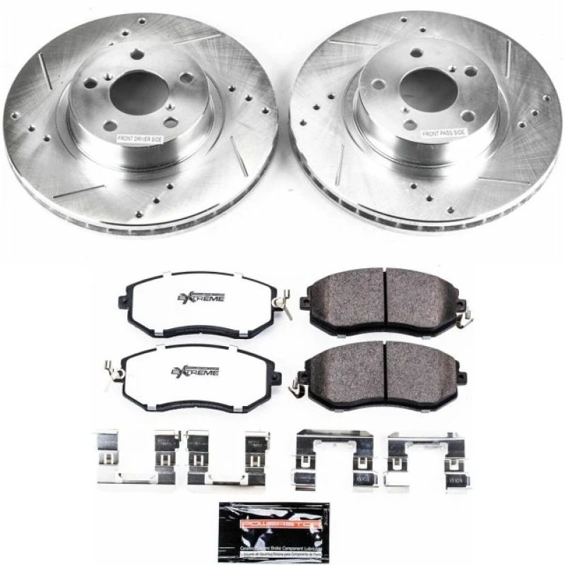 Power Stop Front Z26 Street Warrior Brake Kit for 13-16 Subaru BRZ
