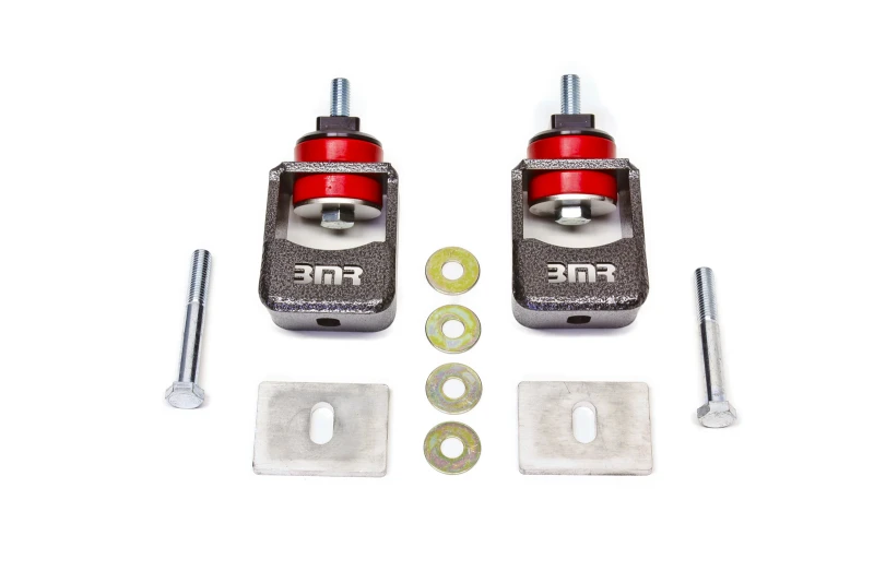 BMR 10-15 5. Generation Camaro Motorhalter-Kit (Polyurethan) - Schwarz Hammertone (ohne Spacers)