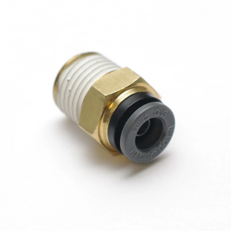 Ridetech Luftleitung-Anschluss gerade 3/8 Zoll NPT auf 3/8 Zoll Luftleitung