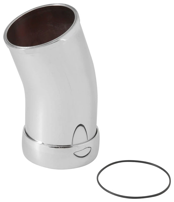 Spectre Universal Ansaugrohr-Elbow (ABS) mit Kragen 3 Zoll OD / 22 Grad - Chrom