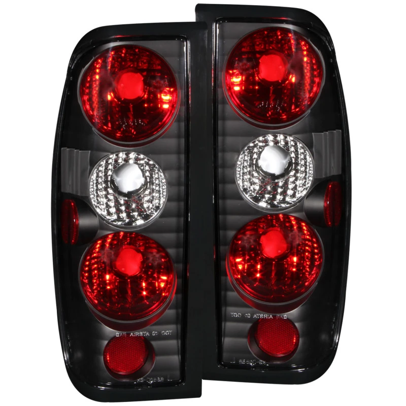 ANZO 1998-2004 Nissan Frontier Rücklichter Schwarz