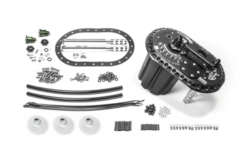 Radium Engineering FCST-X Bürstenloser Ti Automotive E5LM Kraftstoffzellen-Surge-Tank (Pumpen nicht enthalten)