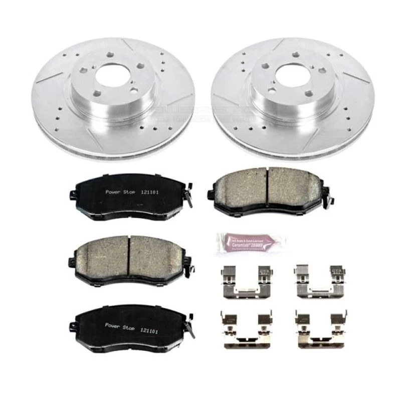 Power Stop Front Z23 Evolution Sport Brake Kit for 13-16 Subaru BRZ