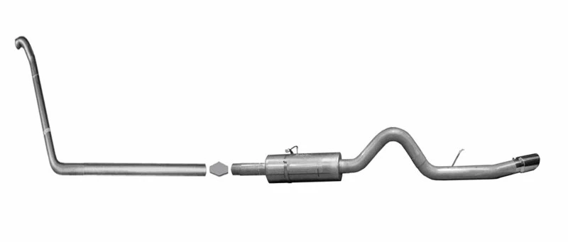 Gibson 99-03 Ford F-250 Super Duty Lariat 7,3L 4 Zoll Turbo-Back Einzel Auspuff - Edelstahl