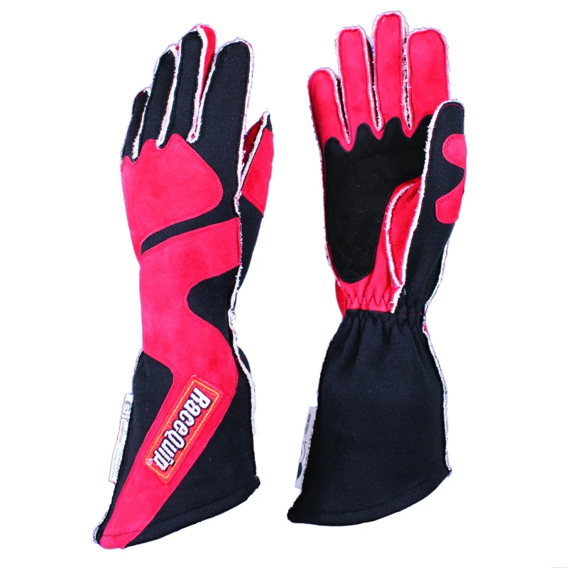 RaceQuip SFI-5 Rot/Schwarz 2XL Outseam Angle Cut Handschuh