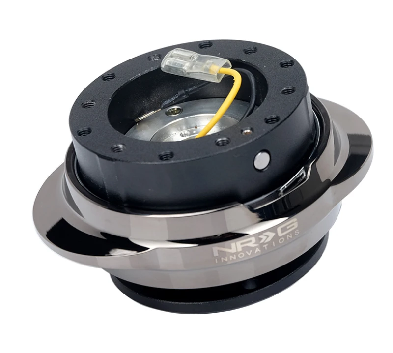 NRG Quick Release Kit - Black Body / Black Chrome Oval Ring