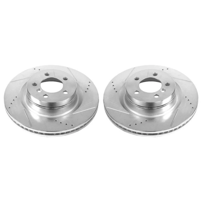 Power Stop 06-09 Land Rover Range Rover Front Evolution Drilled & Slotted Rotors - Pair