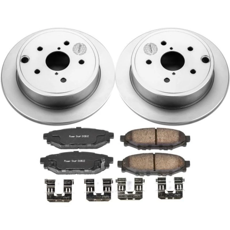 Power Stop Z17 Evolution Geomet Coated Brake Kit for 15-19 Subaru WRX Rear
