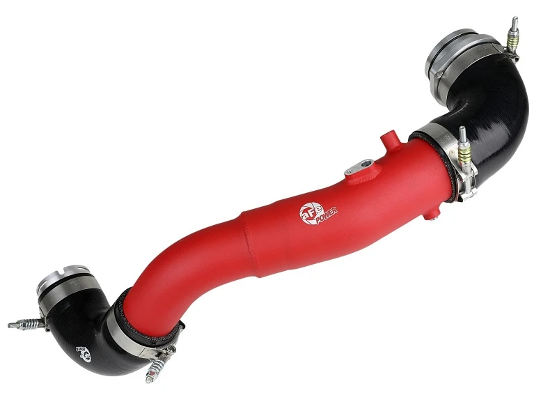 aFe 2020 Toyota Supra 3.0L 3in rotes Intercooler-Rohr - Heiß