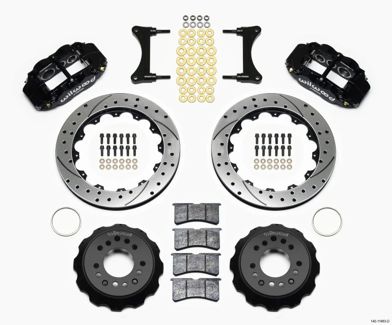 Wilwood Narrow Superlite 6R Vordere Hut Kit 12,88 Zoll gebohrt 93-96 Mazda RX7