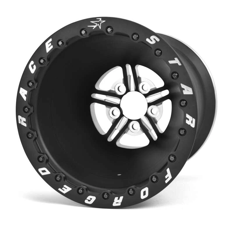 Race Star 63 Pro Forged 15x10 DBL Sportsman 5x4.50 BC / 3.00in. BS Wheel - Black Anodized/Machined