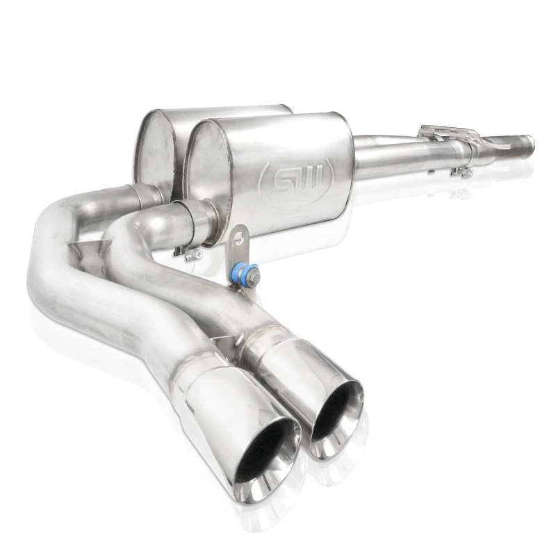 Stainless Works Chevy Silverado/GMC Sierra 2007-16 5.3L/6.2L Auspuffanlage vor dem hinteren Reifen auf der Beifahrerseite