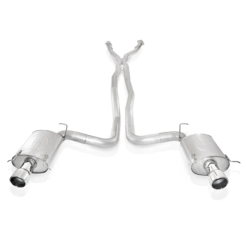 Stainless Works 2004-07 Cadillac CTS-V 3 Zoll Auspuff X-Pipe Kammer-Schalldämpfer 4 Zoll Endrohre