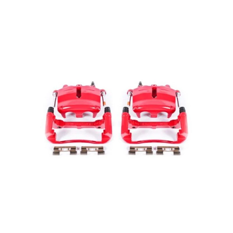 Power Stop 04-05 Ford F-150 Front Red Calipers w/Brackets - Pair