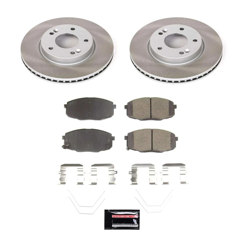 Power Stop 18-22 Hyundai Kona Front Semi-Coated Rotor Kit