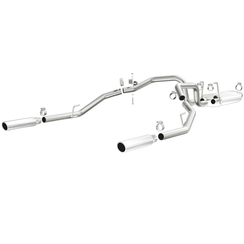 Magnaflow 09-13 Dodge Ram 1500 V6 3,6L Dual-Split-Rückausgang Poliertes Edelstahl C/B Perf-Auspuff