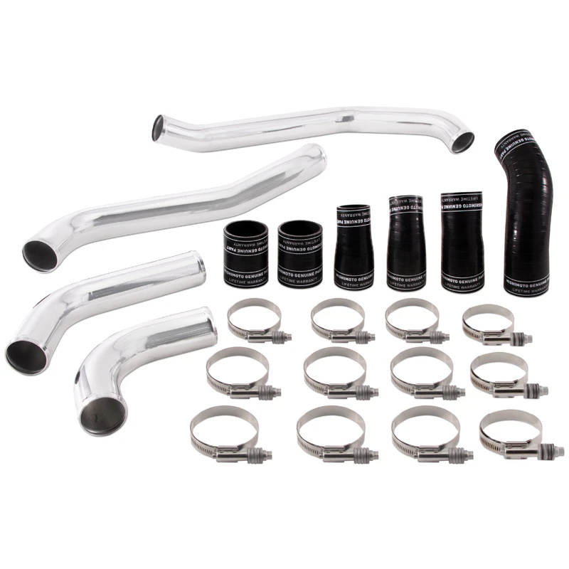Mishimoto 2017+ Ford F150 3.5L EcoBoost Heiß-Seitiger Intercooler-Rohr-Kit - Poliert