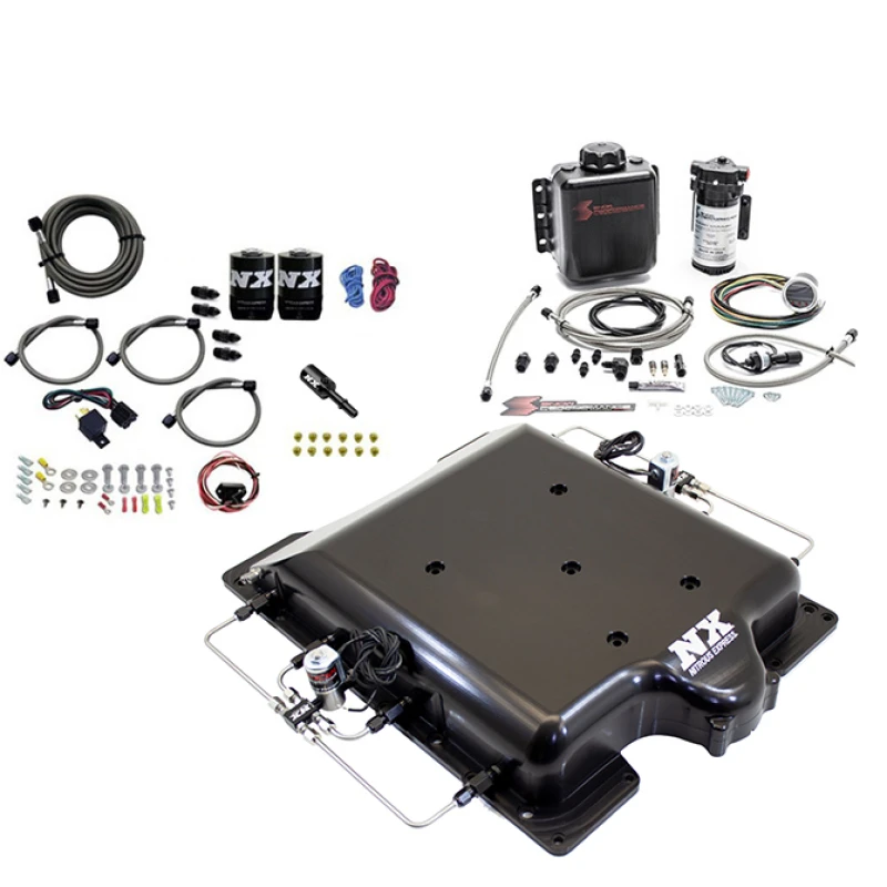 Nitrous Express Dodge Hellcat Supercharger Lid Nitrous & Wasserinjektion Kit (100-400PS) ohne Flasche