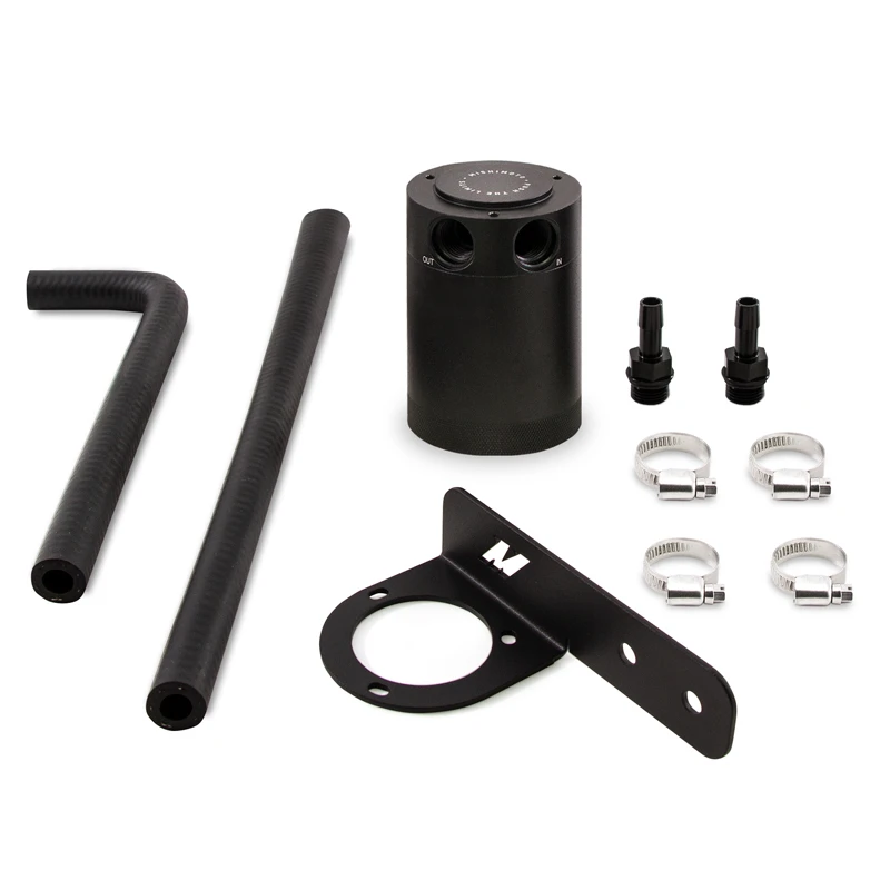 Mishimoto 2016+ Honda Civic 1.5L Turbo Öl-Auffangbehälter-Kit - Schwarz (PCV-Seite)