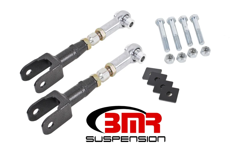 BMR 15-17 S550 Mustang Heck On-Car Adj. Rod Ends Zehenstangen - Schwarzes Hammertone
