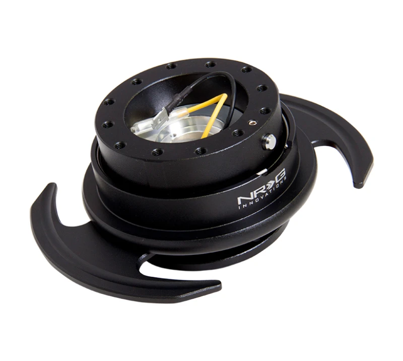 NRG Quick Release Kit Gen 3.0 – Schwarzes Gehäuse / Schwarzer Ring mit Griffen