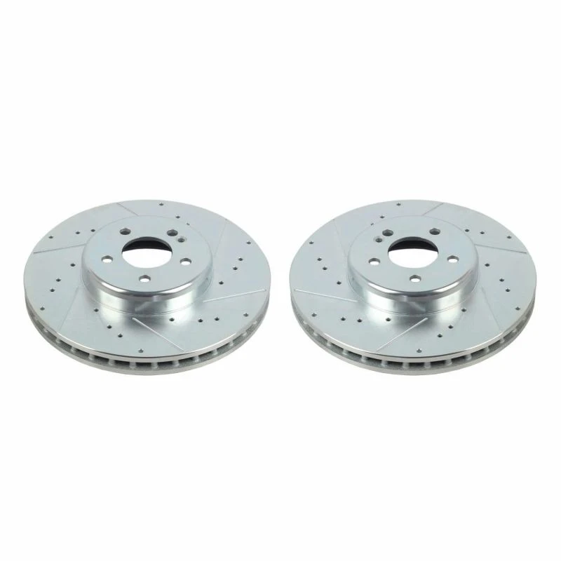 Power Stop 16-20 Mercedes-Benz GLC300 Front Evolution Drilled & Slotted Rotors - Pair