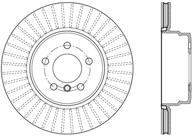 StopTech 07-18 BMW X5 / 08-19 BMW X6 Sportstop Cryo Drilled & Slotted Rotor - Rear Left