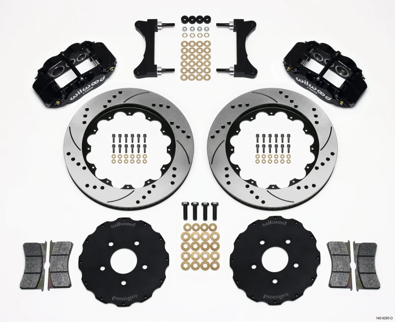 Wilwood Narrow Superlite 6R Front Hat Kit 14.00in Drilled for Mitsubishi EVO VIII