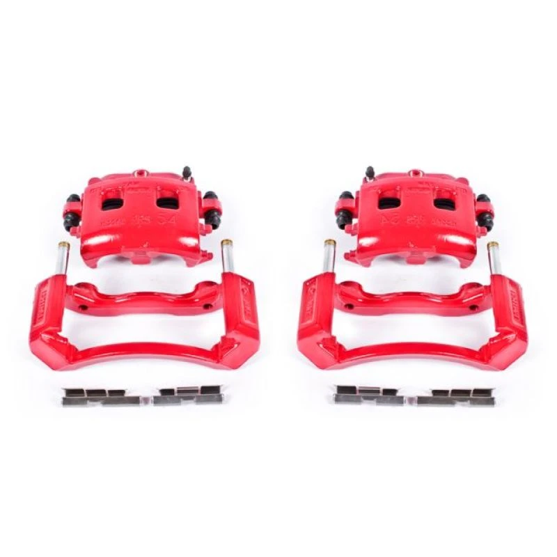 Power Stop 02-05 Dodge Ram 1500 Front Red Calipers w/Brackets - Pair