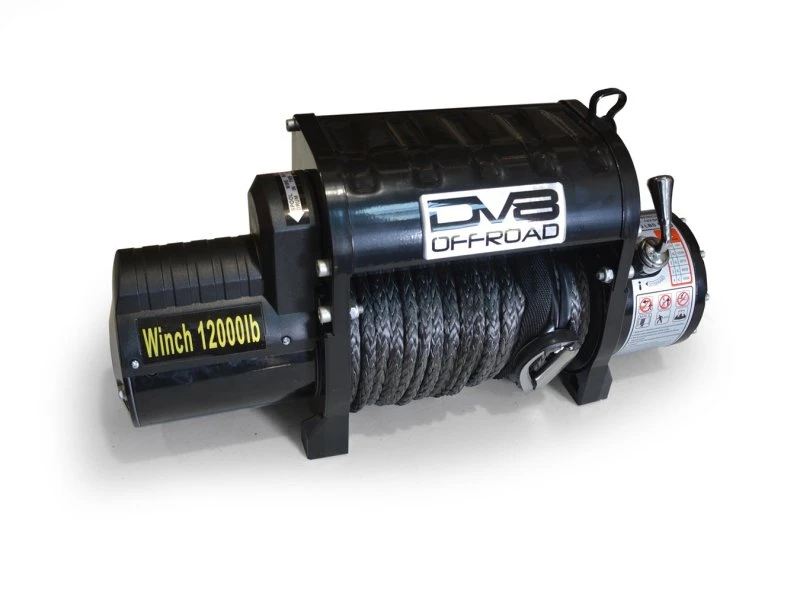 DV8 Offroad 12000 LB Winch with Synthetic Line & Wireless Remote