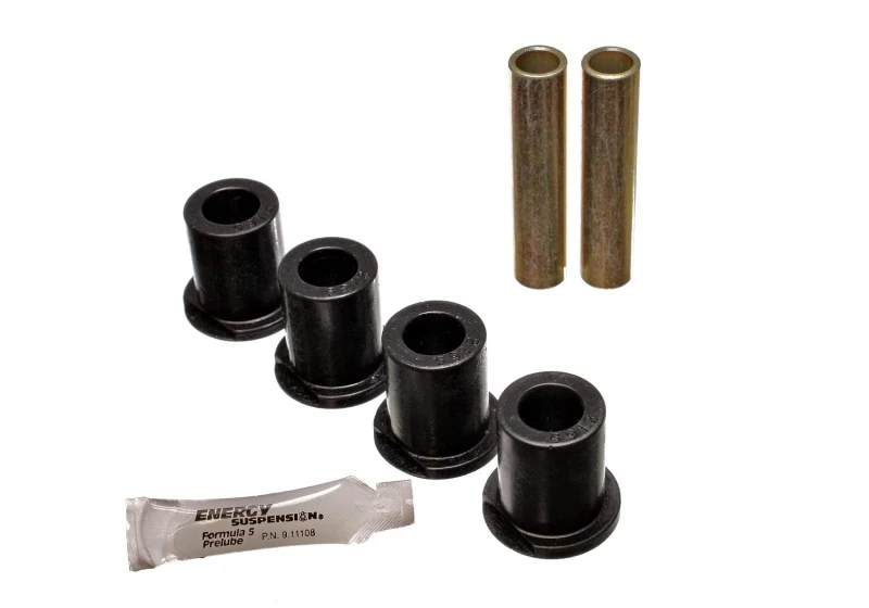 Energy Suspension 80-96 Ford Bronco / F150 / F250 / F350 Schwarzes Heck 4WD Rahmen Shackle Bushings Set
