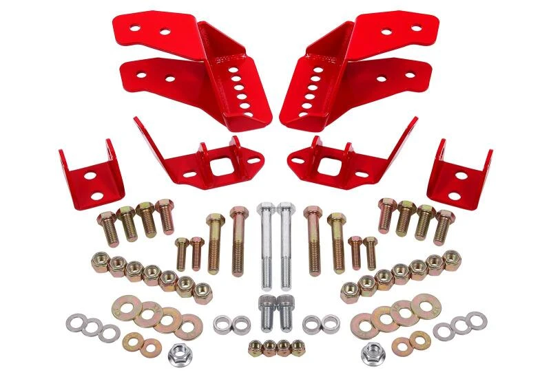 BMR 78-87 G-Body Coilover-Umrüstungs-Kit hinten einstellbarer Stoßdämpfer-Halter ohne CAB - Rot