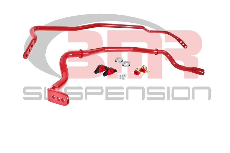 BMR 15-17 S550 Mustang Vorder- und Hinterachse Querstabilisator-Kit mit Buchsen - Rot