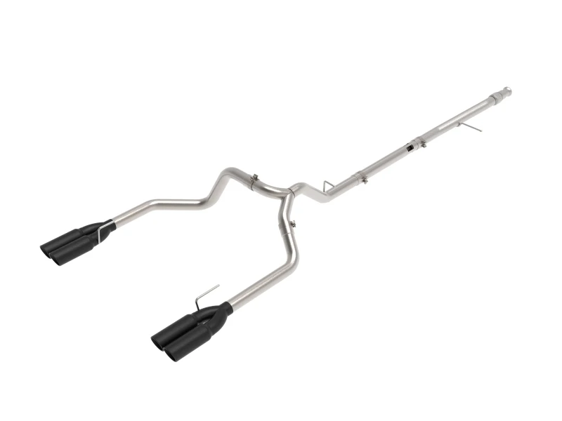 aFe Vulcan Serie 3in 304SS DPF-Back 20-21 GM Trucks L6-3.0L (td) LM2 - Dual schwarze Spitze