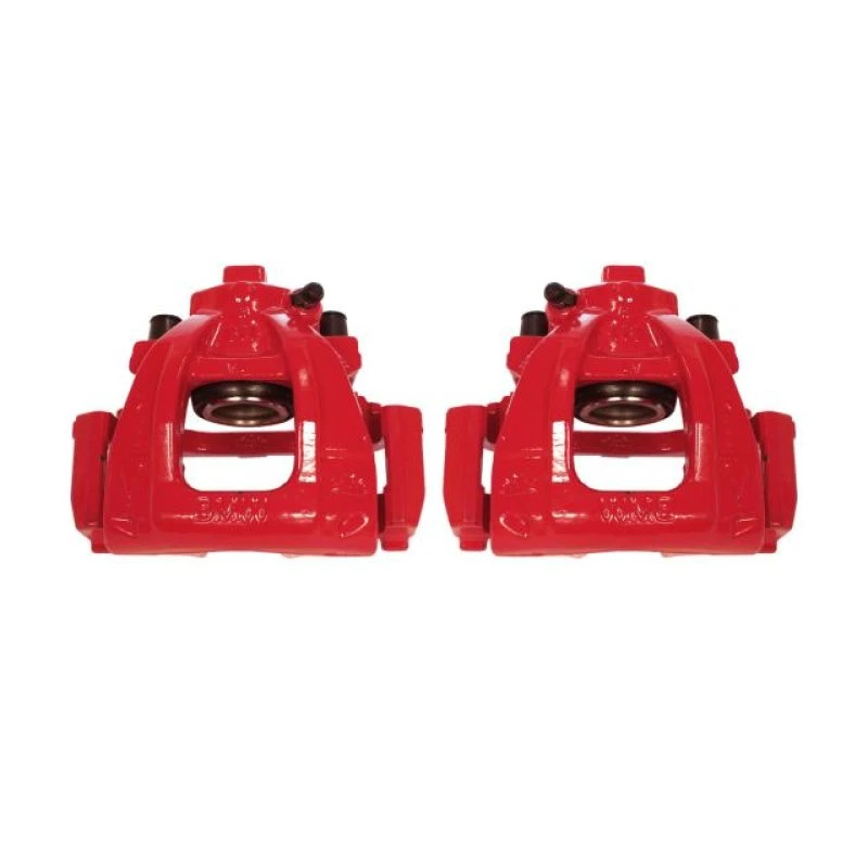 Power Stop 02-06 Mini Cooper Front Red Calipers w/Brackets - Pair